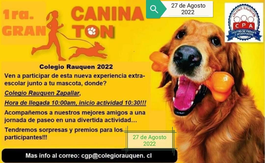 ¡ESTÁN TODOS INVITADOS A LA CANINATÓN!