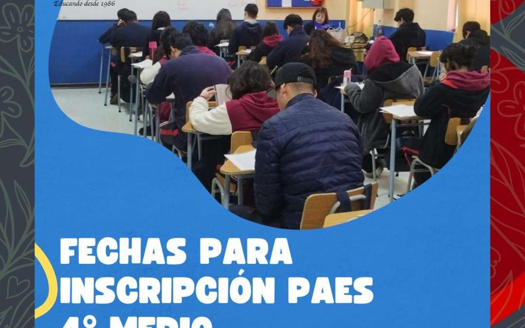 EN JULIO SE REALIZARÁN LAS INSCRIPCIONES PARA LA PAES EN EL COLEGIO RAUQUÉN